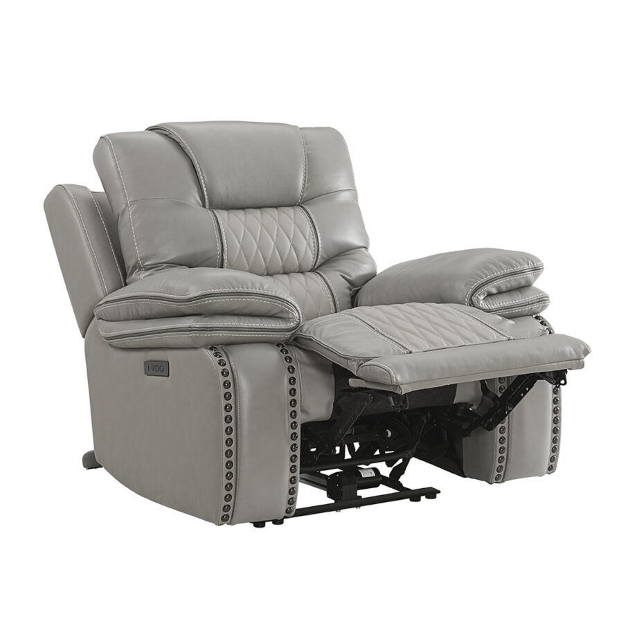 Cody Dual-Power Recliner | Light Grey