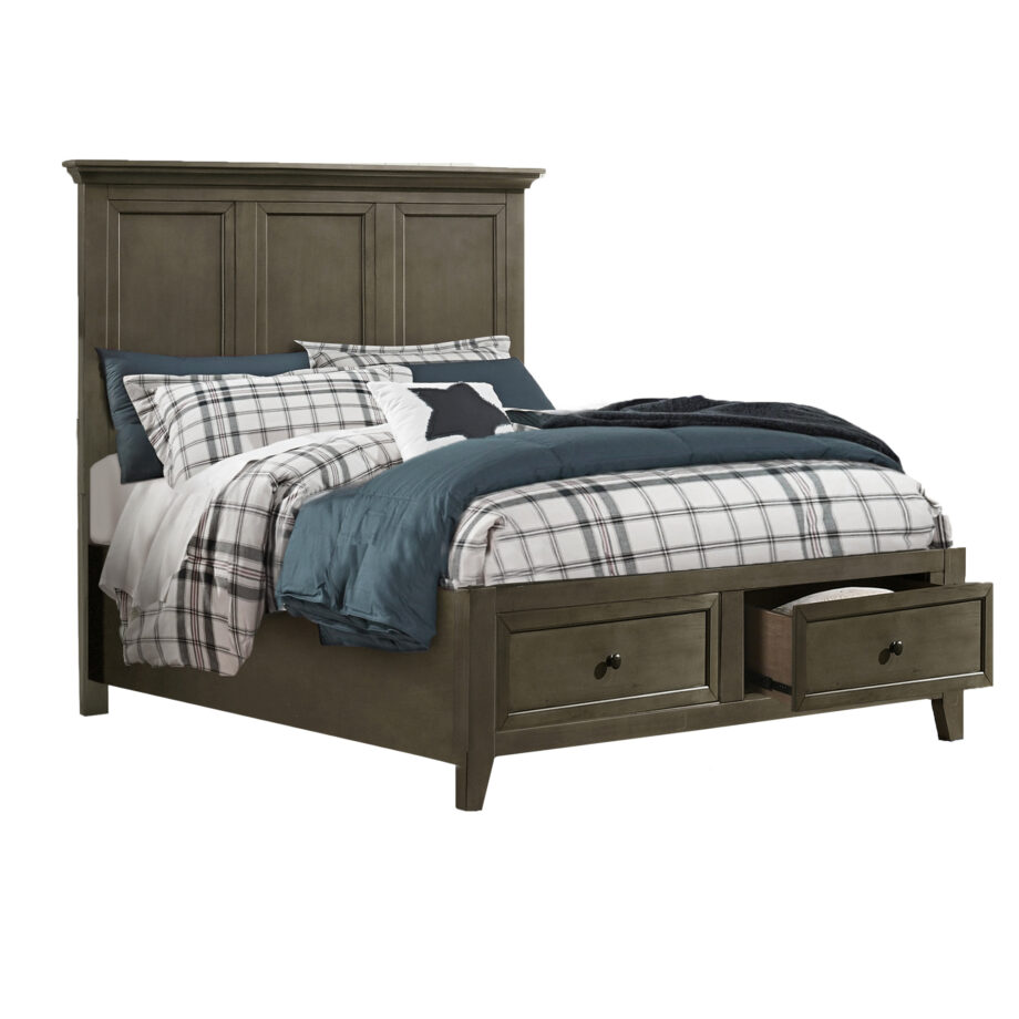 San Mateo Youth Full Storage Bed | Gray