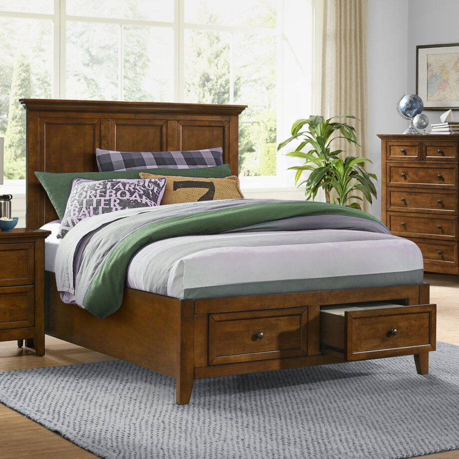 San Mateo Youth Full Storage Bed | Tuscan