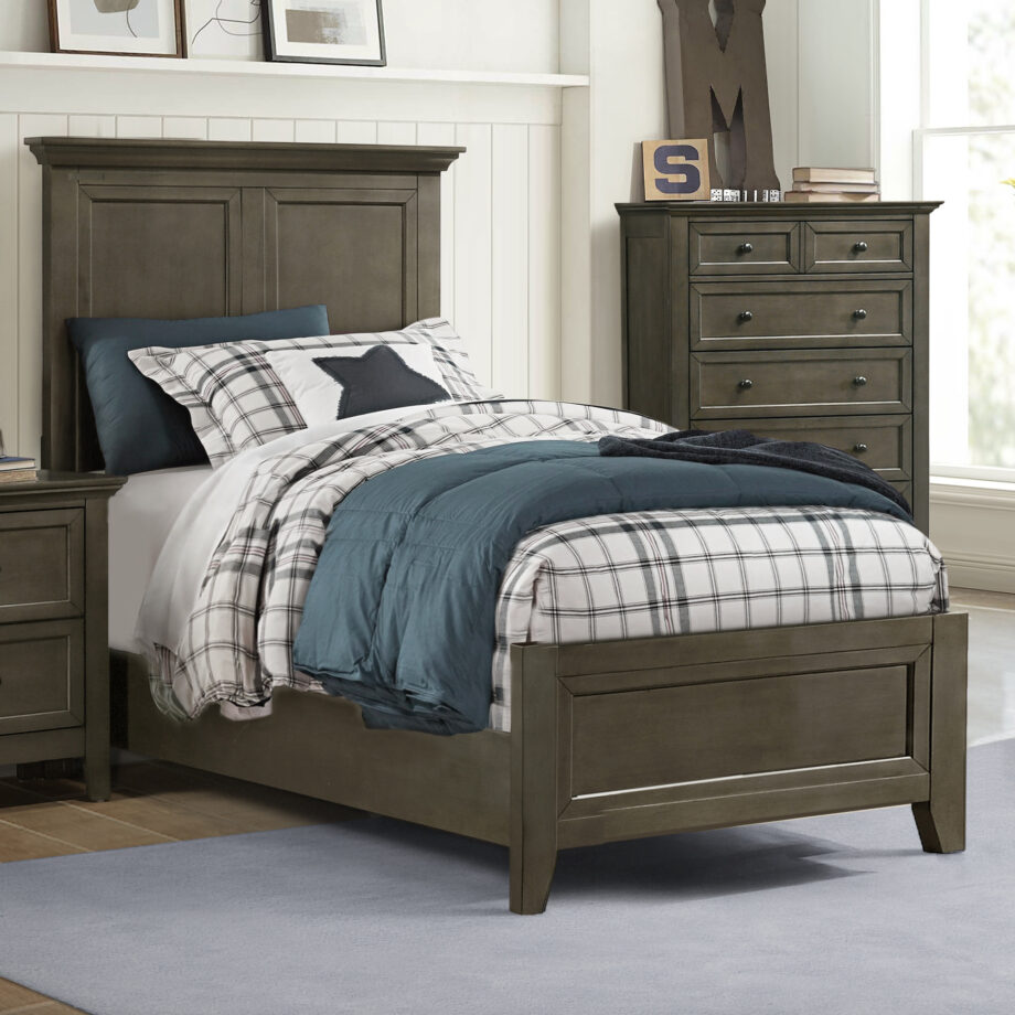 San Mateo Youth Twin Standard Bed | Gray