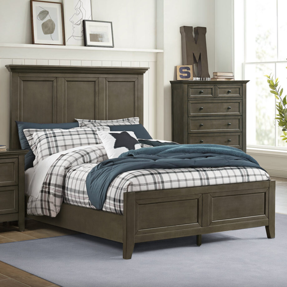 San Mateo Youth Full Standard Bed | Gray