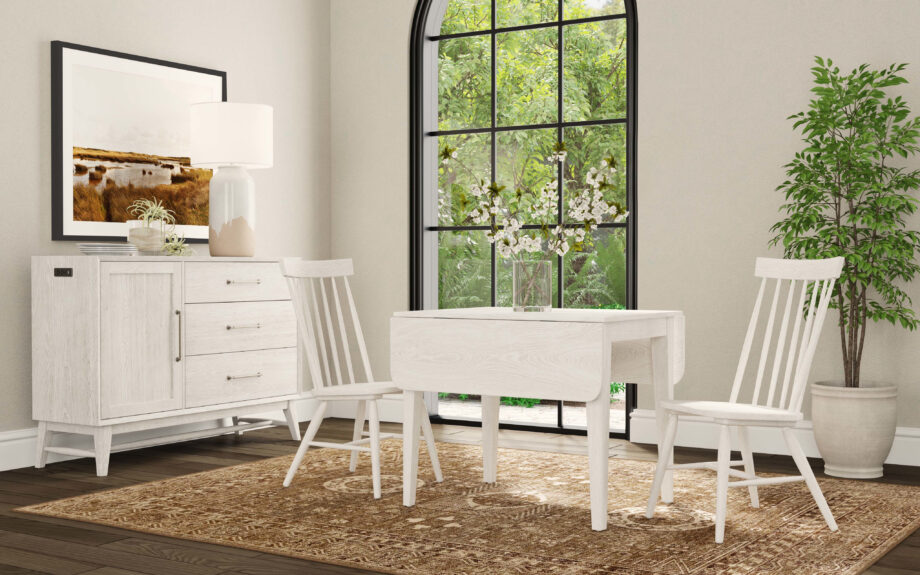 Bayside Drop Leaf Table | White