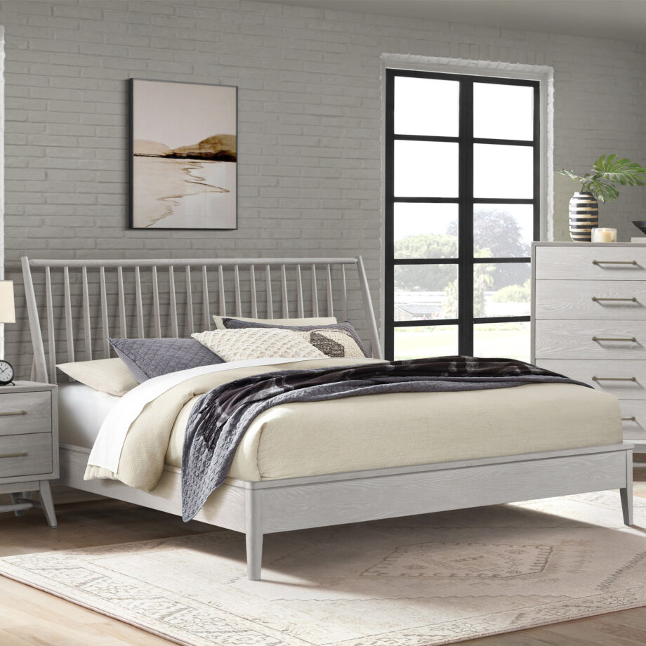 Bayside King Bed | White