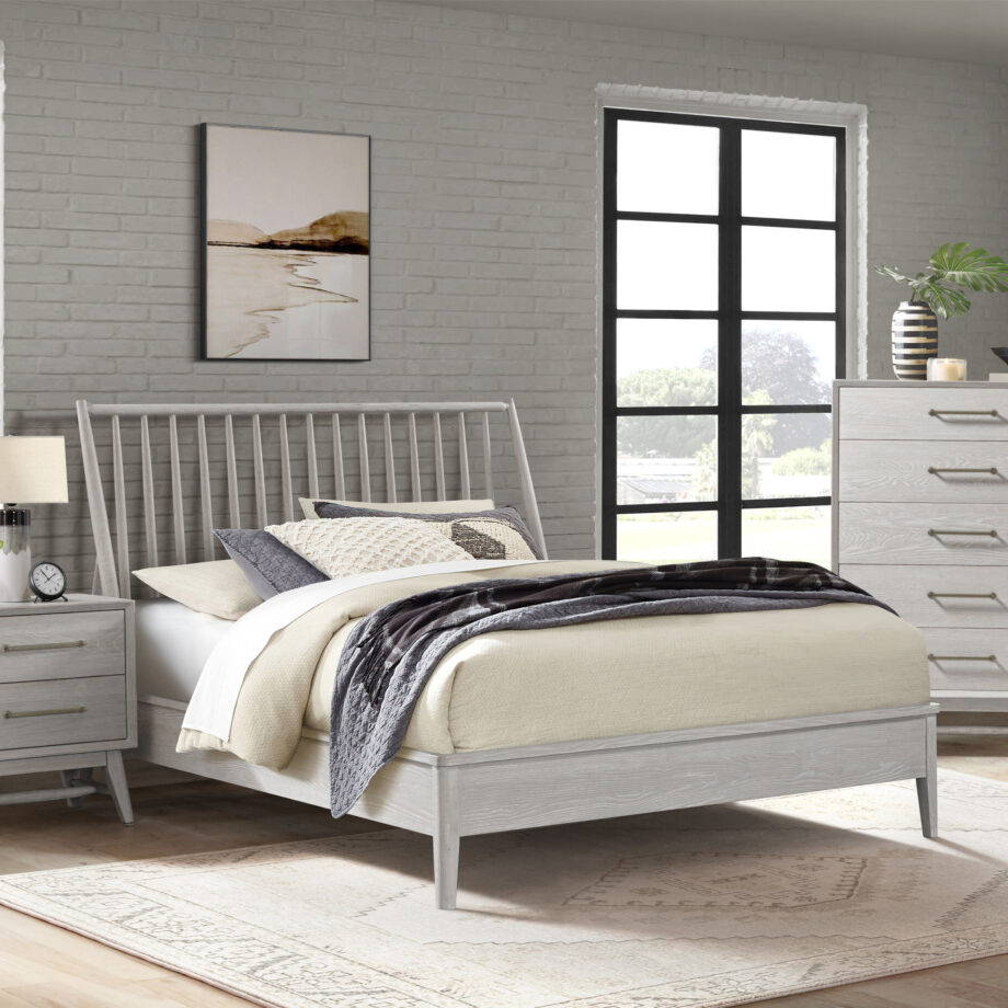 Bayside Queen Bed | White