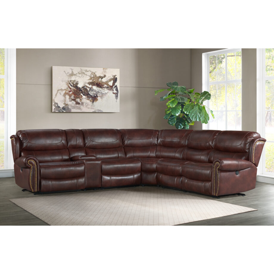 Hyde Park Sectional Set | Banner Mahogany