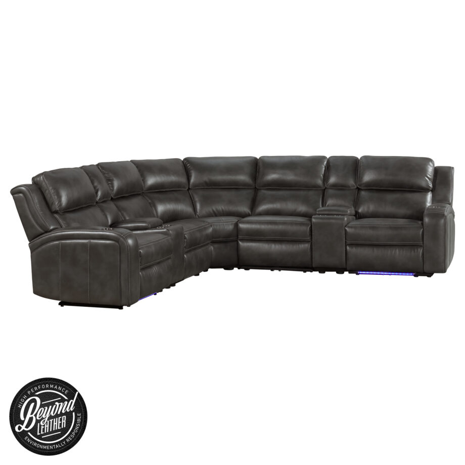Silhouette Dual-Power Sectional Set | Bolero Slate