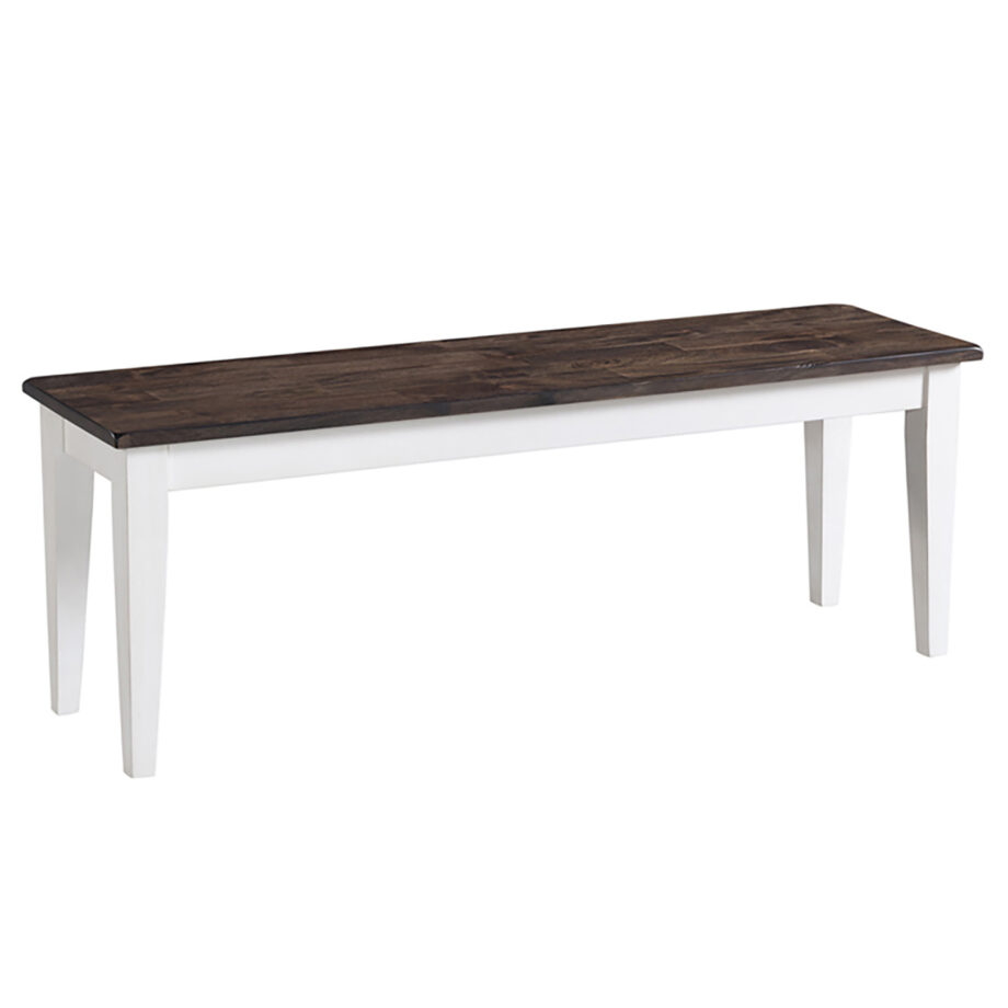 Kona Dining Bench | Gray and White