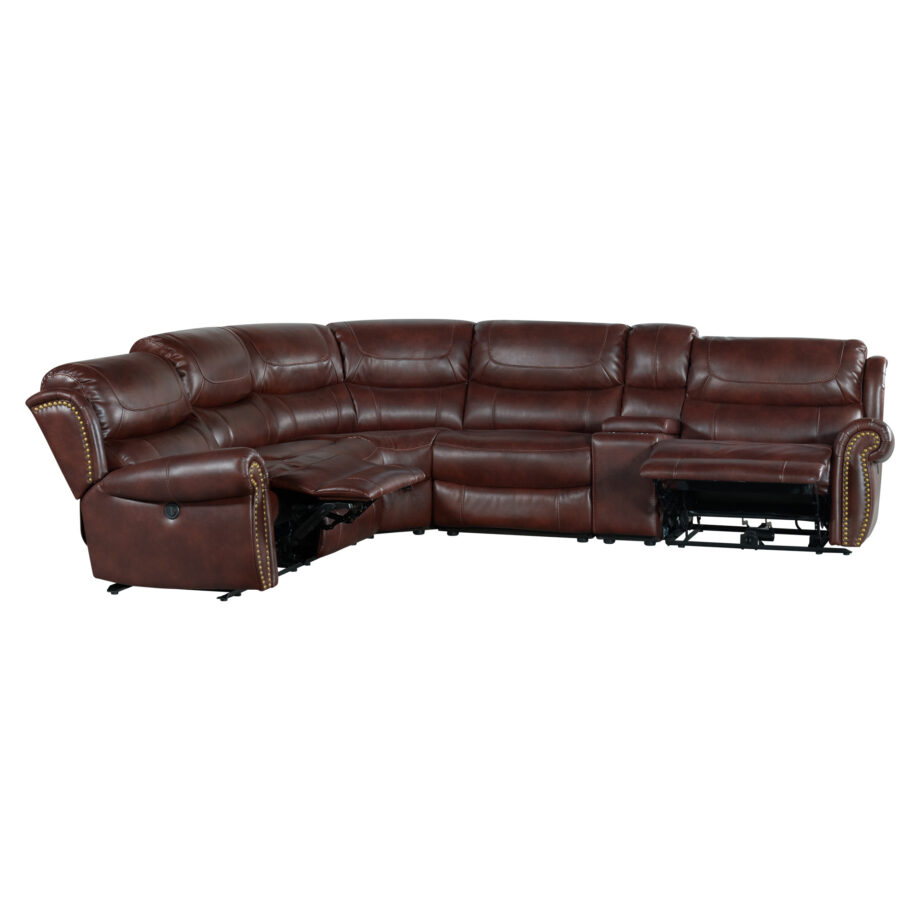 Hyde Park Sectional Set | Banner Mahogany