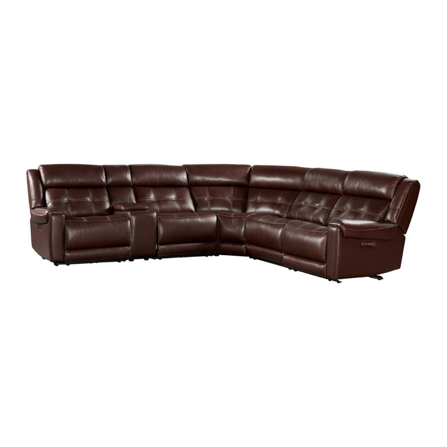 Regis Dual-Power Sectional | Baron Redwood