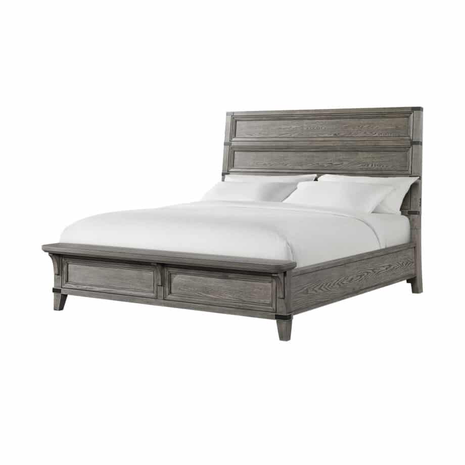 Forge King Bed | Brushed Steel