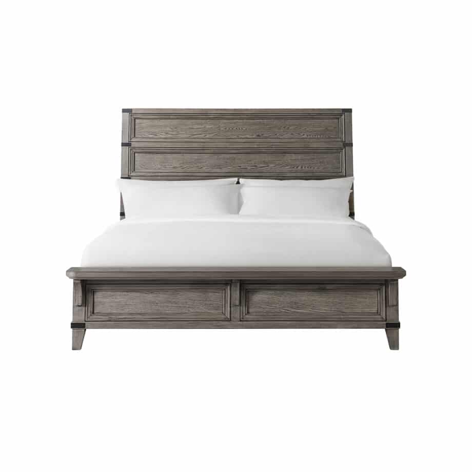 Forge King Bed | Brushed Steel