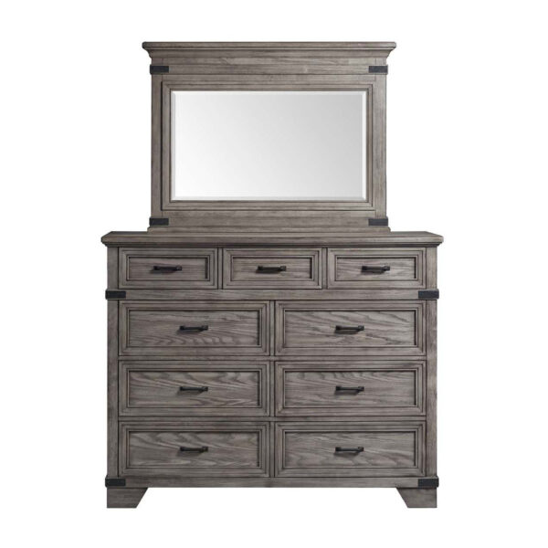Forge Tall Dresser | Brushed Steel