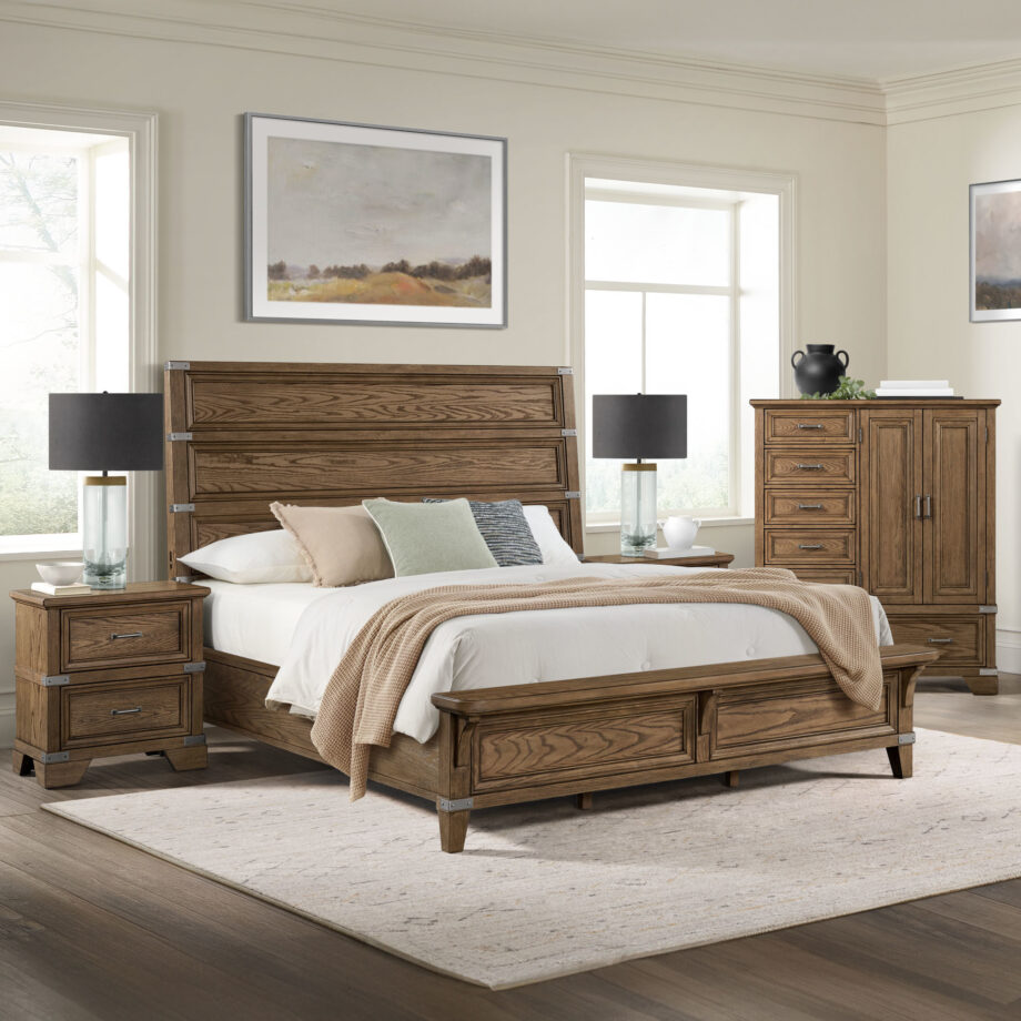 Forge King Bed | Weathered Chestnut