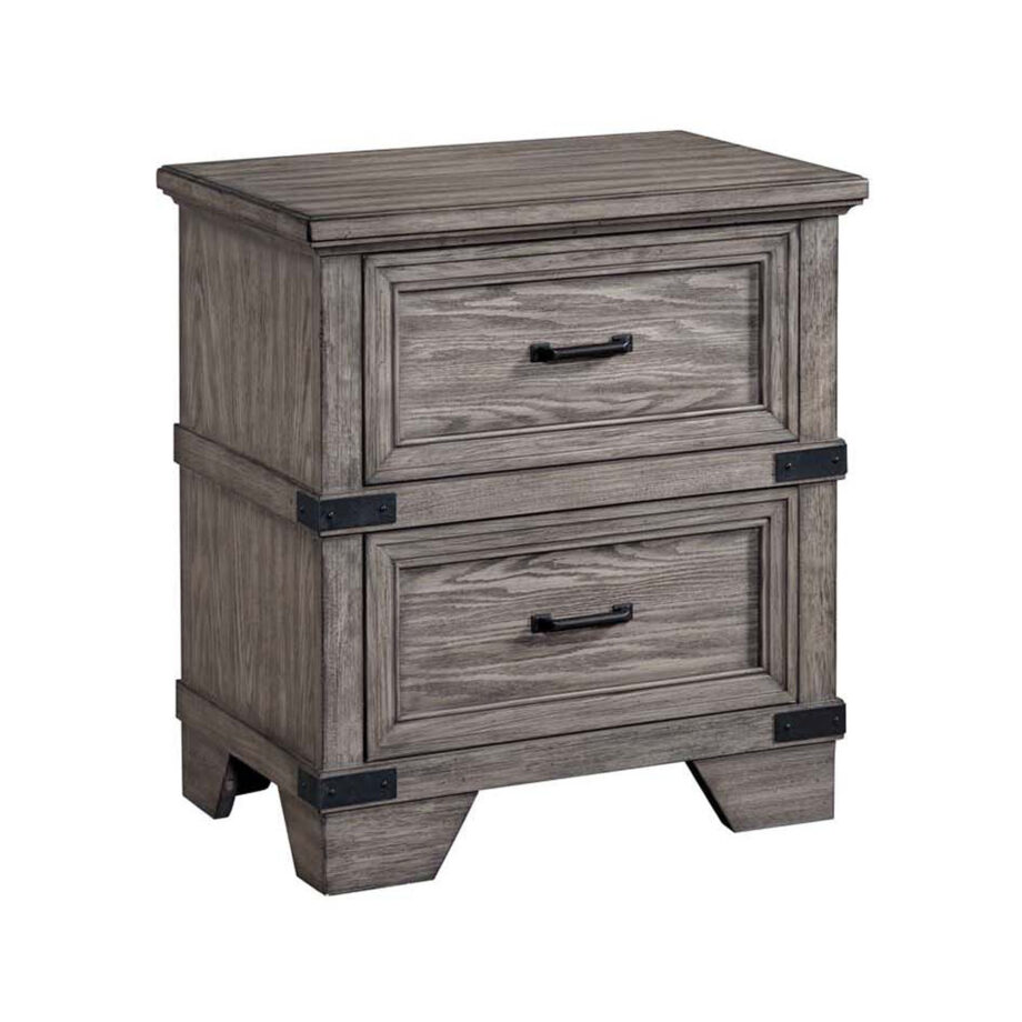 Forge Nightstand | Brushed Steel