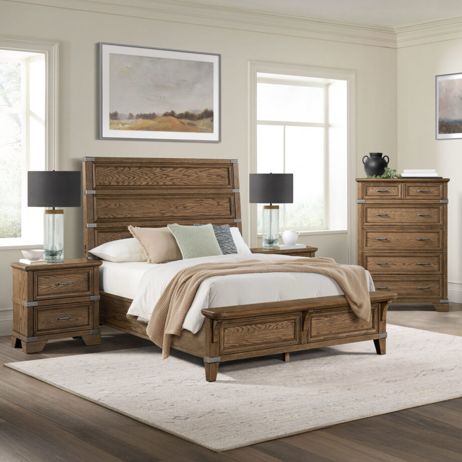 Forge Queen Bed | Weathered Chestnut