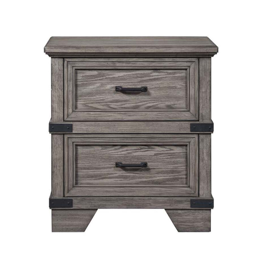 Forge Nightstand | Brushed Steel