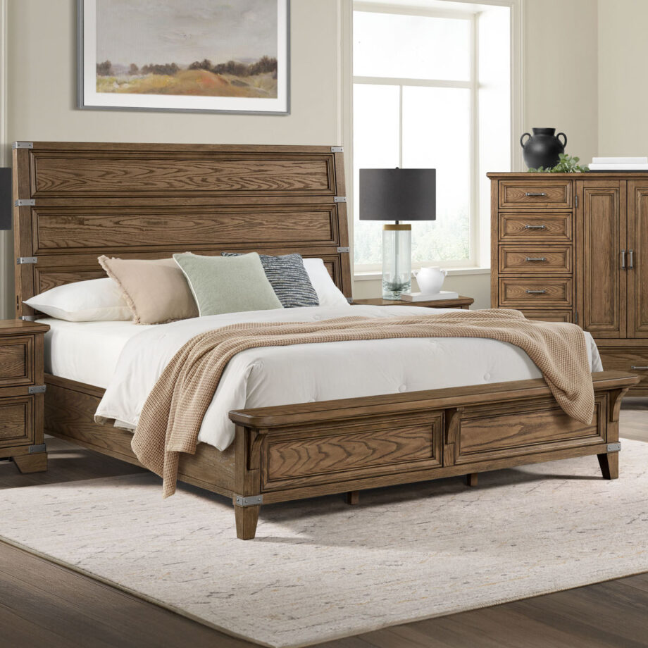Forge King Bed | Weathered Chestnut