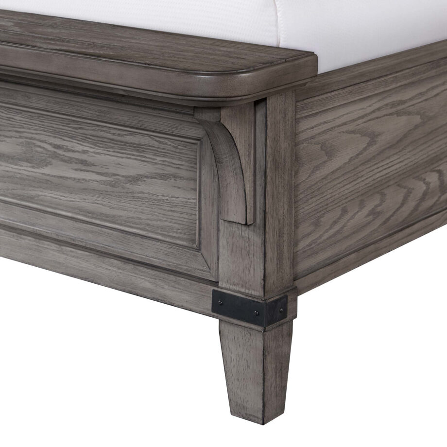 Forge King Bed | Brushed Steel