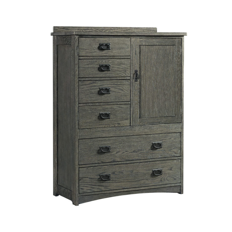 Oak Park Door Chest | Pewter