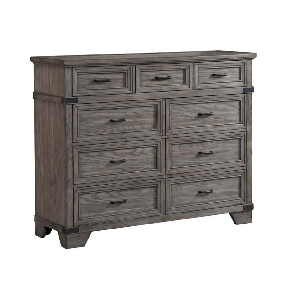 Forge Tall Dresser | Brushed Steel