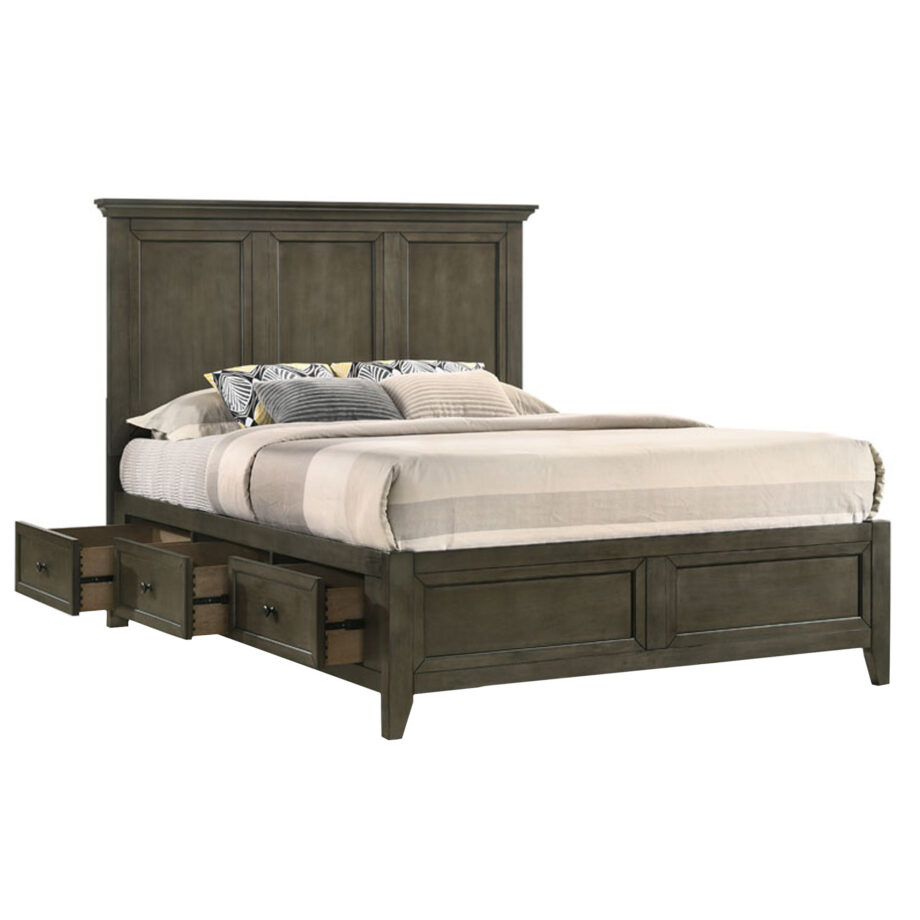 San Mateo King Storage Bed | Gray