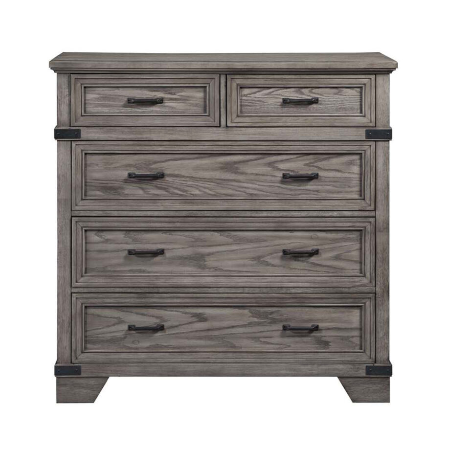 Forge Media Chest | Brushed Steel