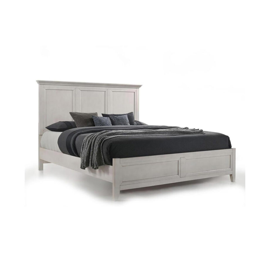 San Mateo Queen Standard Bed | White