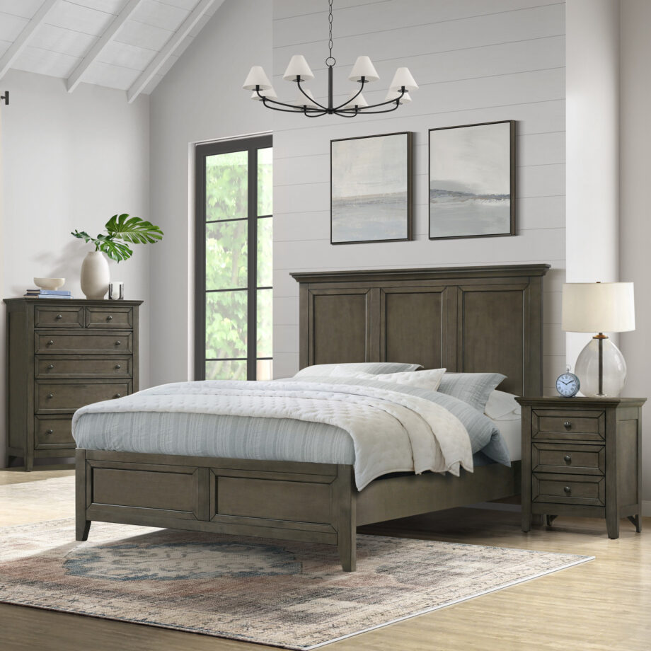 San Mateo King Standard Bed | Gray