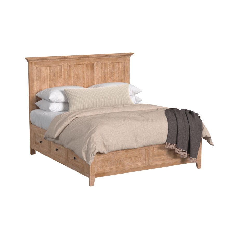 San Mateo King Storage Bed | Wheat
