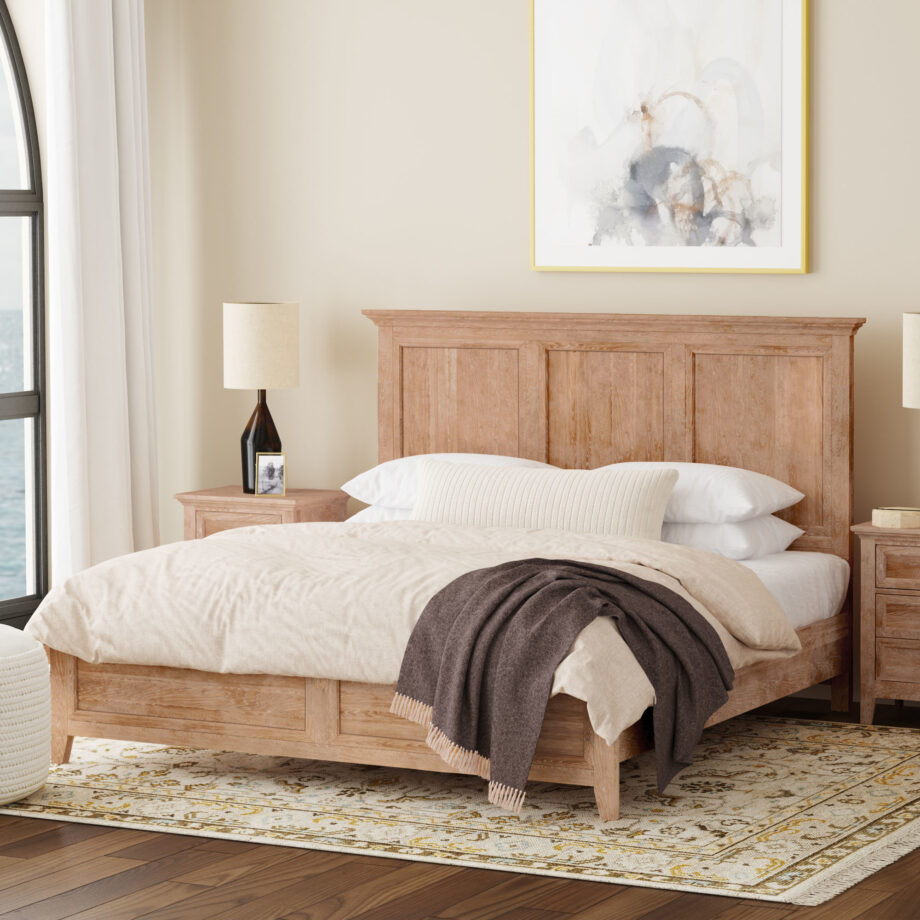 San Mateo King Standard Bed | Wheat