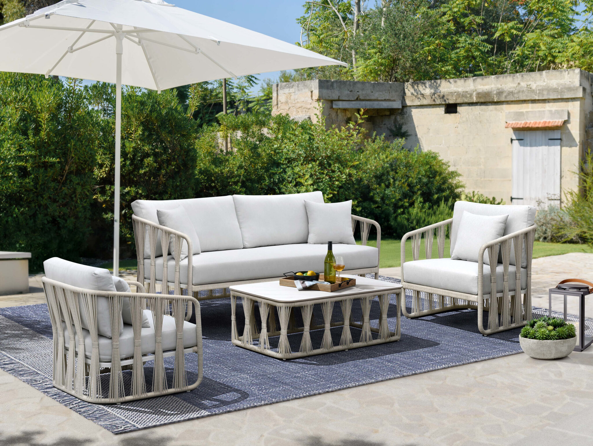 Alexa Outdoor Seating Chair w/Pillow - intercon-furniture