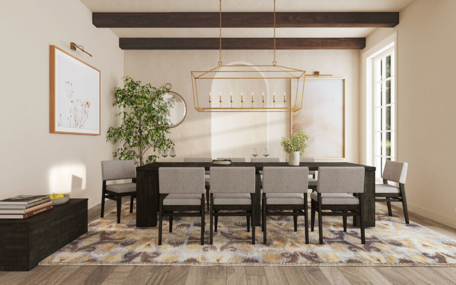 Flex Dining 5, 20" Leaves | Reclaimed Chevron
