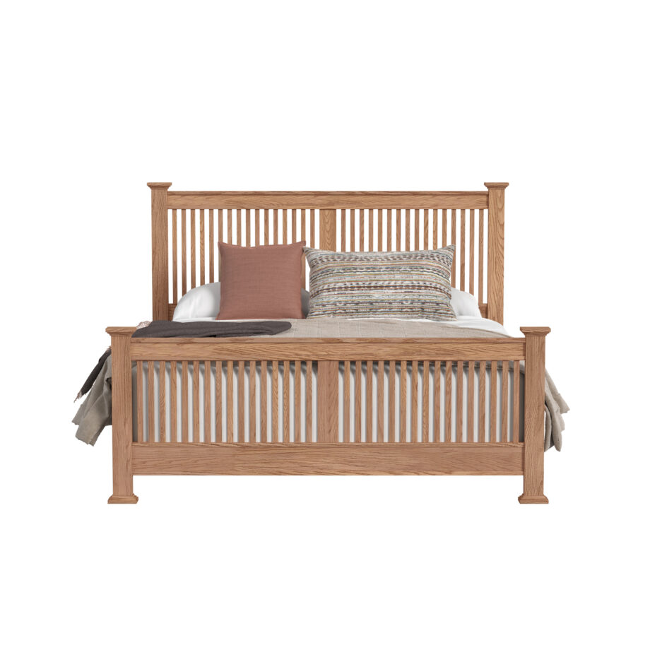 Oak Park King Slat Bed | Taupe
