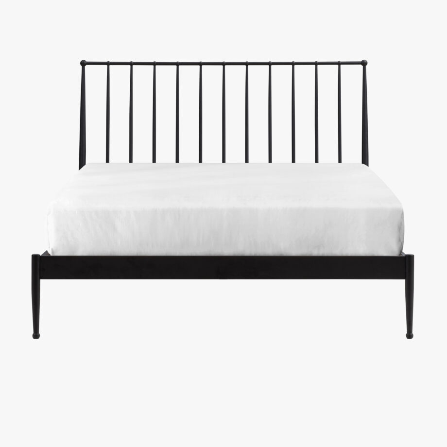 Transitional Queen Metal Bed