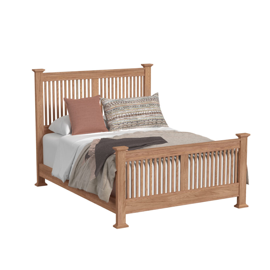Oak Park Queen Slat Bed | Taupe