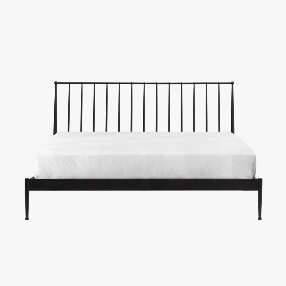 Transitional King Metal Bed