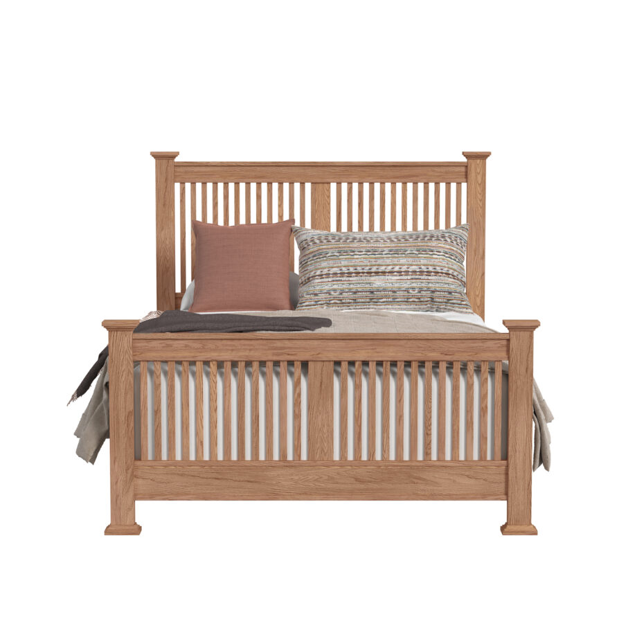 Oak Park Queen Slat Bed | Taupe