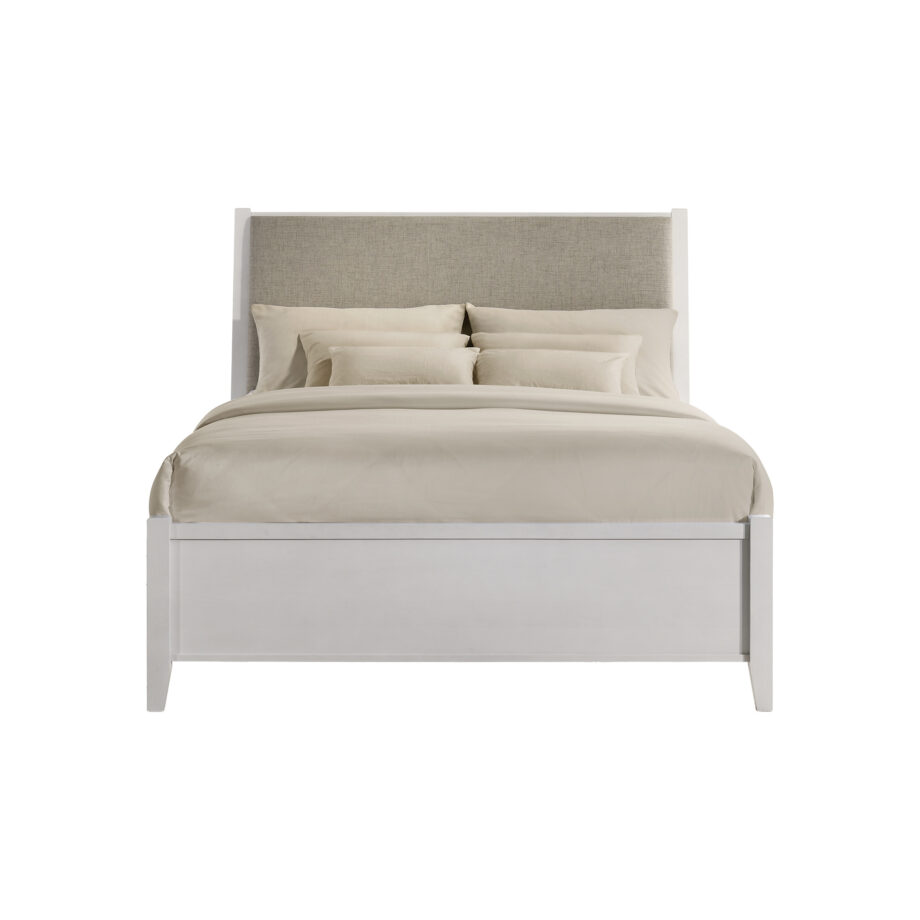 Andover Queen Uph. Bed | White