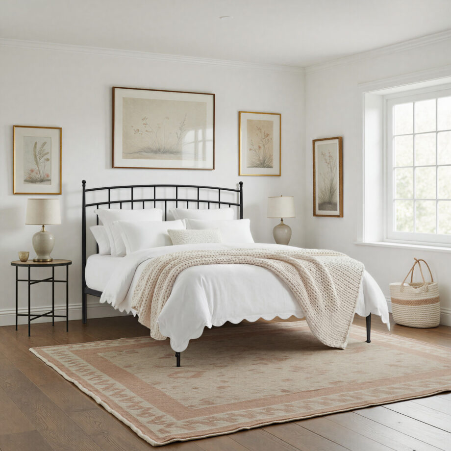 Traditional Queen Metal Bed