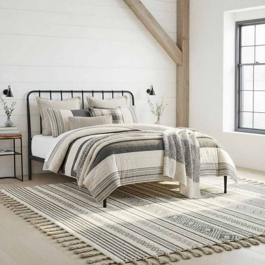 Farmhouse Queen Metal Bed