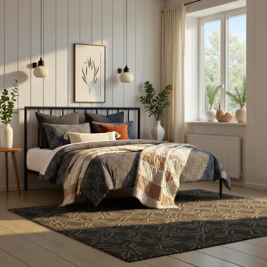 Modern King Metal Bed