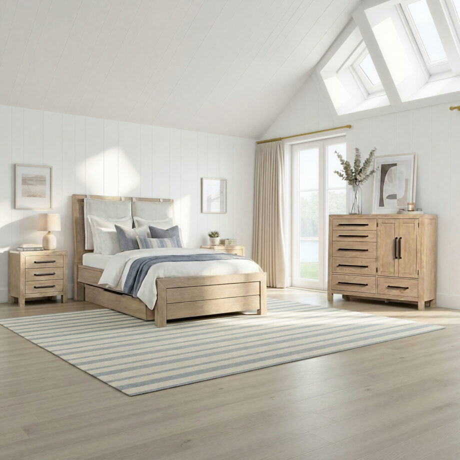 Cornerstone Queen Bed w-Cushions