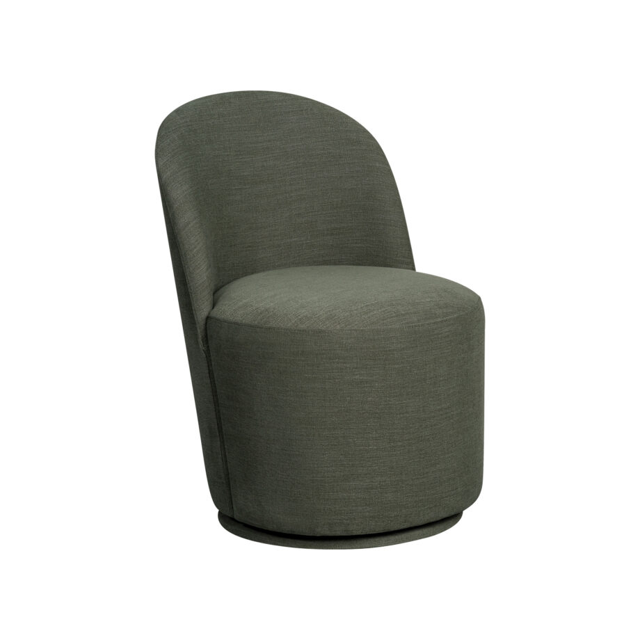 Uph. Dining Chair Curved Back Modern | Sage