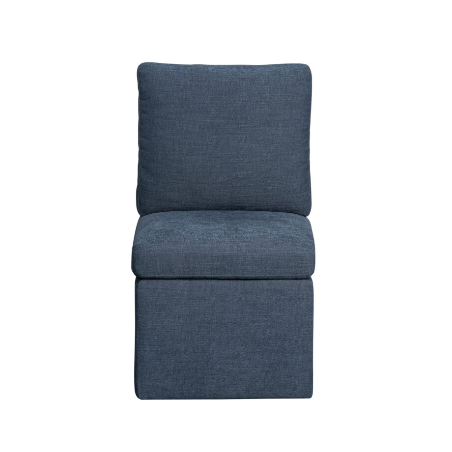 Uph. Dining Chair Pillow Back | Denim