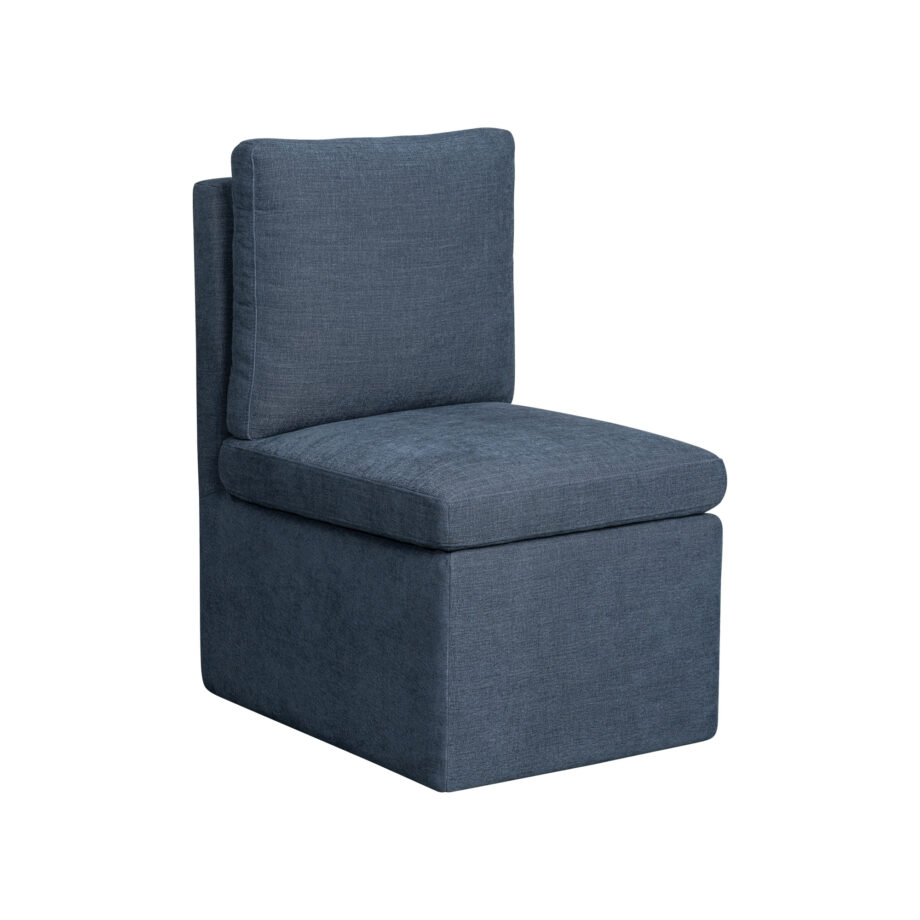 Uph. Dining Chair Pillow Back | Denim