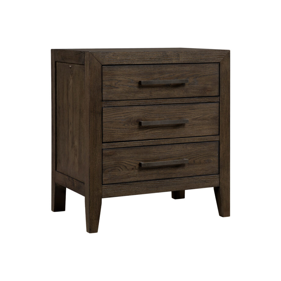 Norwich Nightstand | Dark Rustic Oak