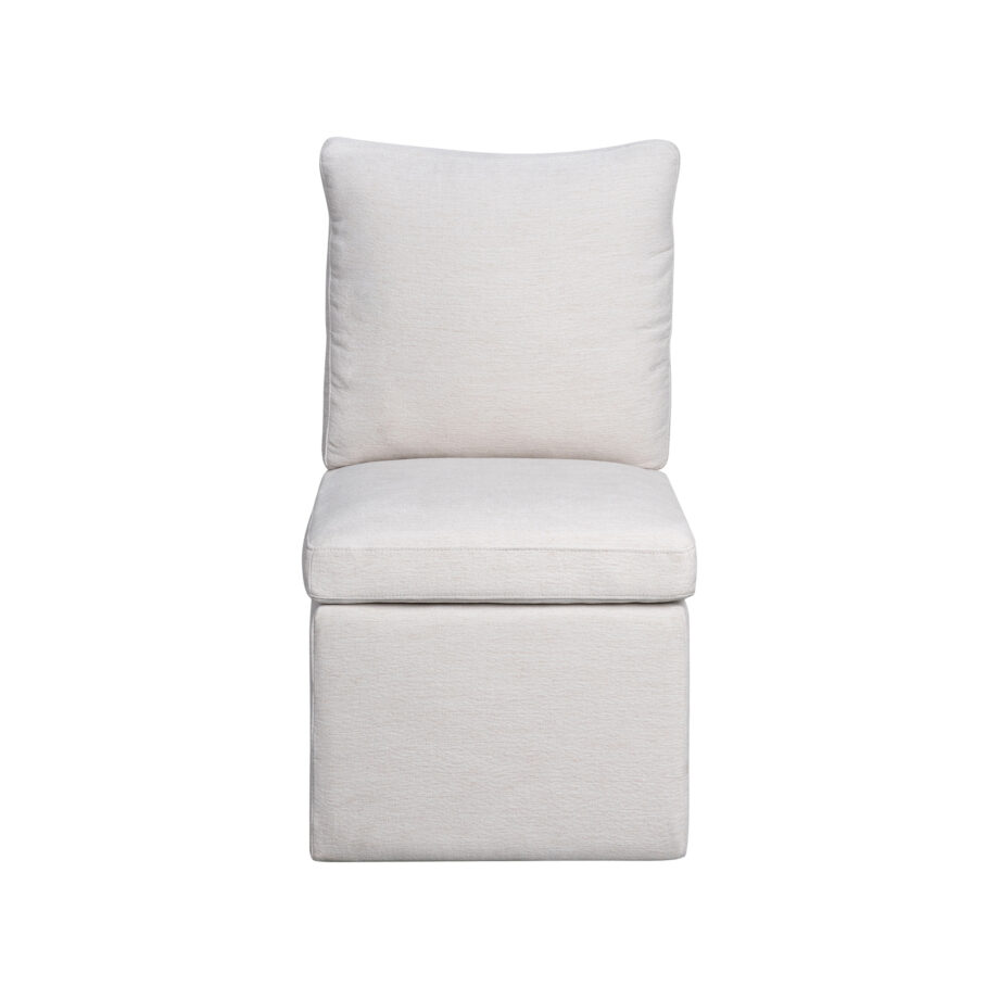 Uph. Dining Chair Pillow Back | Cream