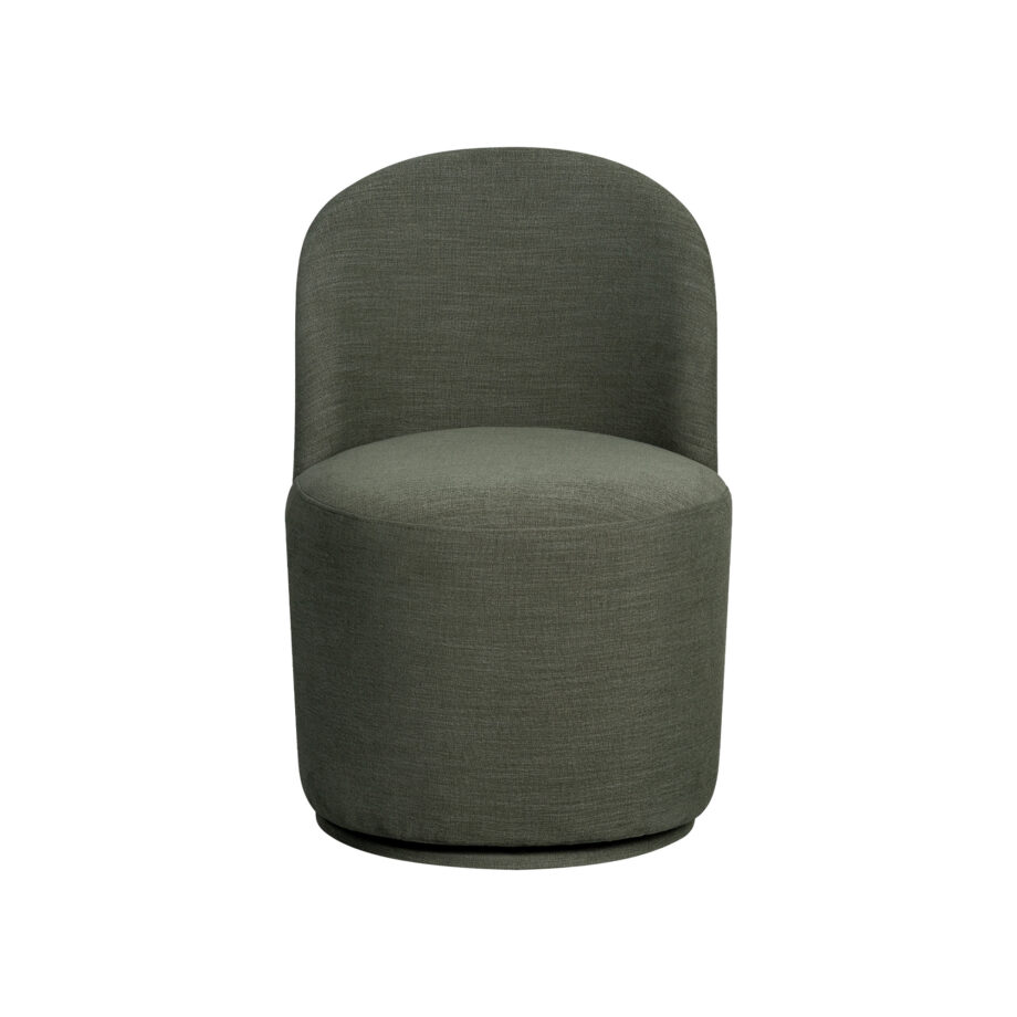 Uph. Dining Chair Curved Back Modern | Sage