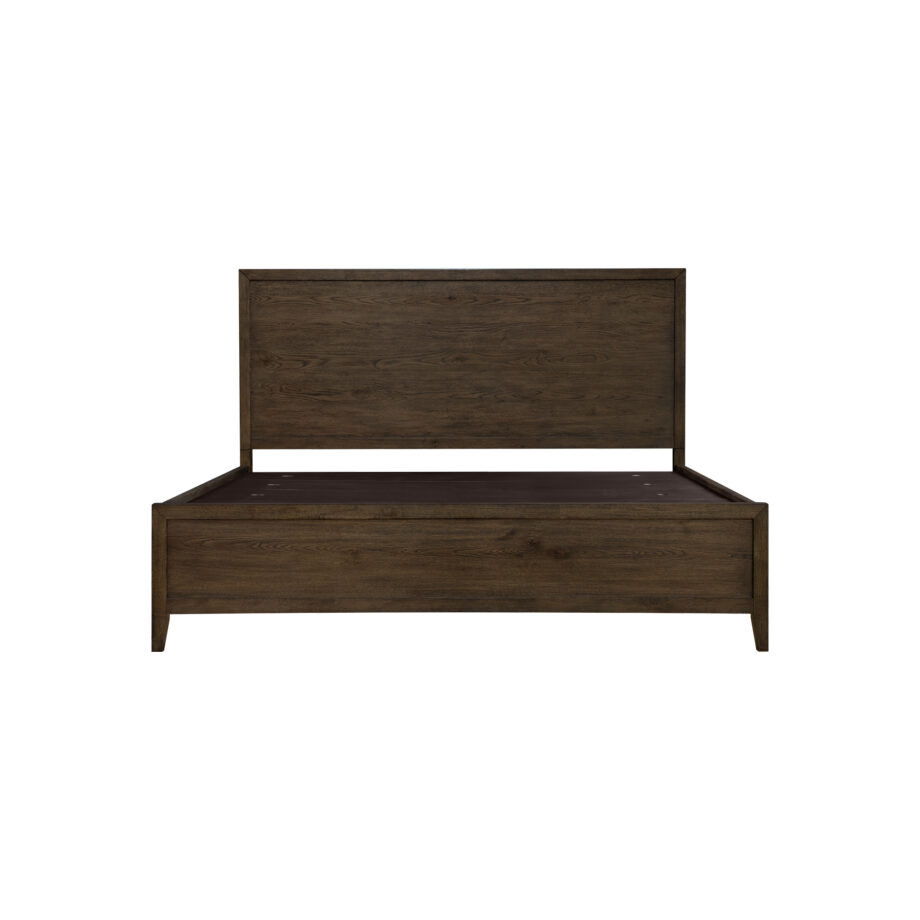 Norwich King Panel Bed | Dark Rustic Oak