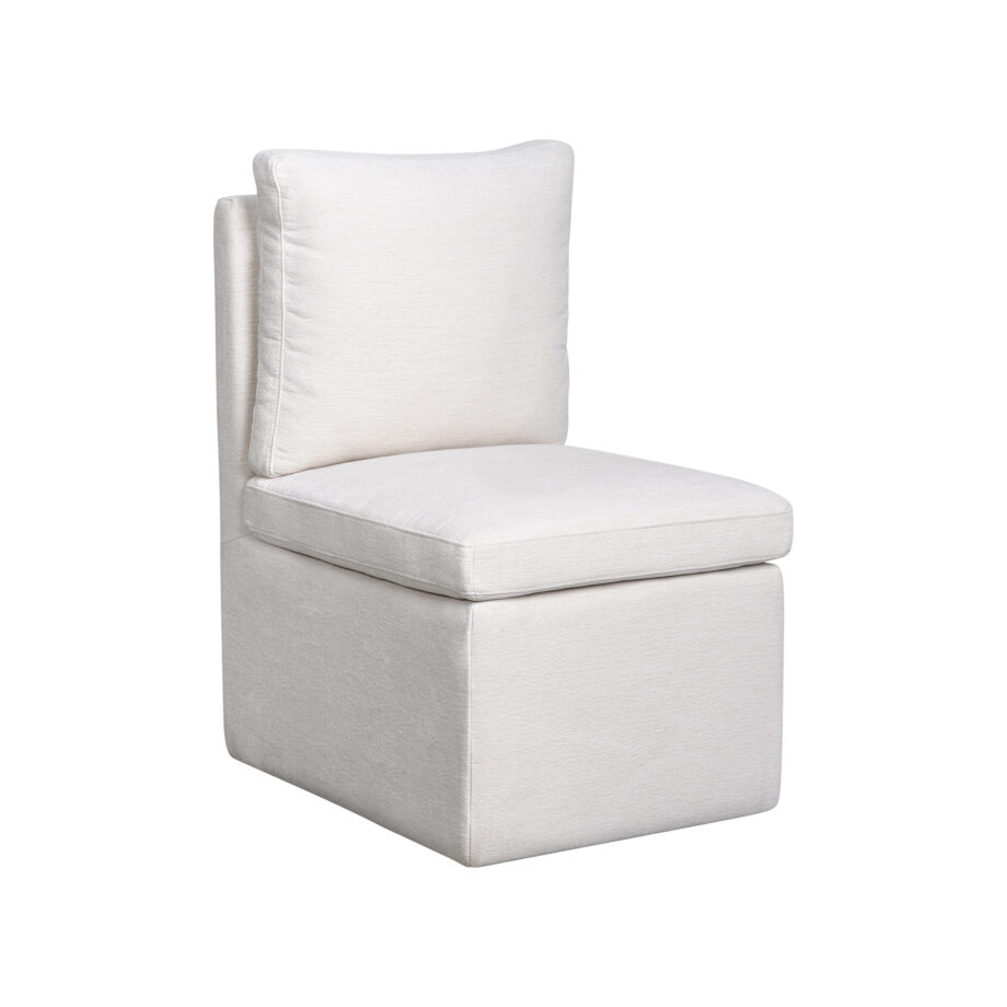 Uph. Dining Chair Pillow Back | Cream